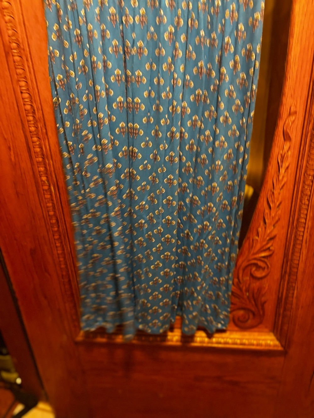 Boden Thea Sleeveless Midi Dress, Indigo Bunting Passion Stem Size 10R - Picture 5 of 9